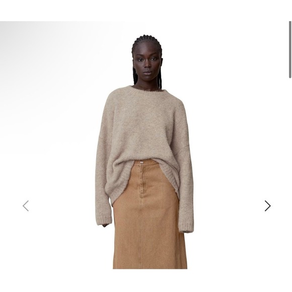 NWT‎ BLANCA Rosmunda Cream Oversized Sweater M L - Picture 2 of 5